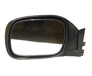 LH DOOR MIRROR MAN NON-HTD SMOOTH BLK FLDG CHEROKEE 97-01