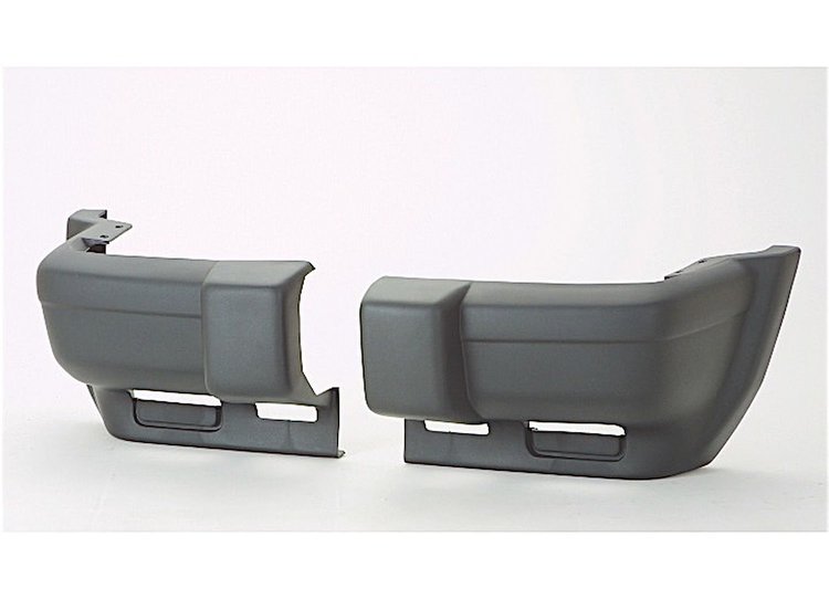 RH FT BUMPER END CAP SEMI-GLOSS BLK TEXTURED CHEROKEE 97-99