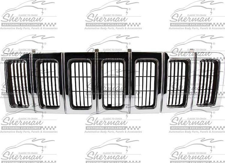 GRILLE CHR/BLK GRAND CHEROKEE 96-98