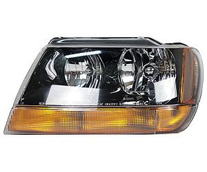 LH H.L. COMBINATION TYPE W/ BLK BEZEL GRAND CHEROKEE LAREDO/SPORT 99-01 02 TO 01/02 04