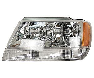 LH H.L. COMBINATION TYPE W/ CHR BEZEL GRAND CHEROKEE LTD 99-04 OVERLAND 02 -04