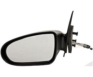LH DOOR MIRROR MAN REM NON-HTD TEXT BLK NON-FLDG NEON 95-99