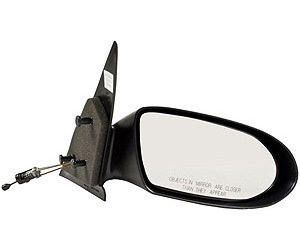 RH DOOR MIRROR MAN REM NON-HTD TEXT BLK NON-FLDG NEON 95-99
