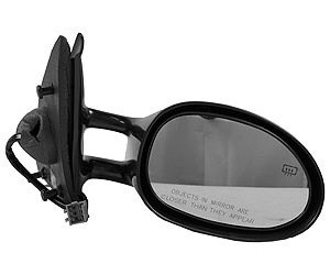 RH DOOR MIRROR PWR HTD GLOSS BLK NON-FLDG CIRRUS/STRATUS 95-00 BREEZE 96-0 0