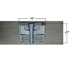 Complete Front Floor Pan 1971-74 Challenger/Barracuda/Satellite/Road Runner