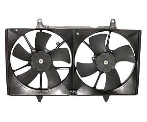 RAD/CON COOLING FAN ASSY BLADE/MOTOR/SHROUD 3.5L ALTIMA 02-04