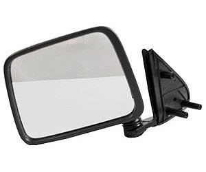 LH DOOR MIRROR MAN NON-HTD BLK FLDG NISSAN P/U 86-97 PATHFINDER 87-95