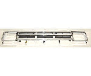 GRILLE CHR/DK ARG NISSAN P/U 2/4 WD 86-92