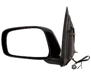 LH DOOR MIRROR PWR NON-HTD GLOSS BLK P FLDG W/ OFF ROAD PKG PATHFINDER SE 05-11