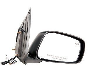 RH DOOR MIRROR PWR HTD SMOOTH BLK P FLDG FRONTIER LE CREW CAB 05-10