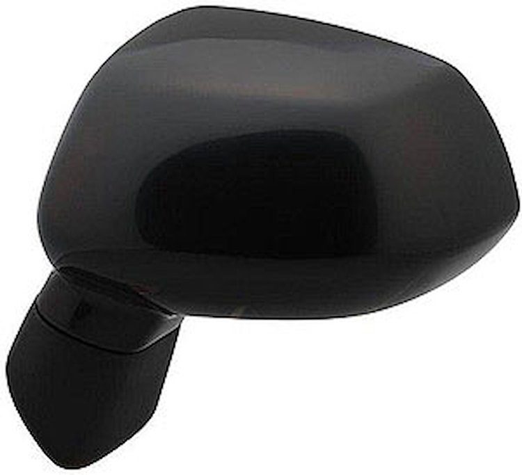 LH DOOR MIRROR PWR NON-HTD SMOOTH BLK P FLDG FIT 07-08
