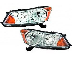 HEADLMP PERF SET SDN HAL OEM STYLE W/CHR BEZEL LENS/HSNG ONLY ACCORD 08-11