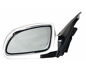 LH DOOR MIRROR PWR NON-HTD SMOOTH BLK P FLDG ACCENT 00-02 TO 11/1/01