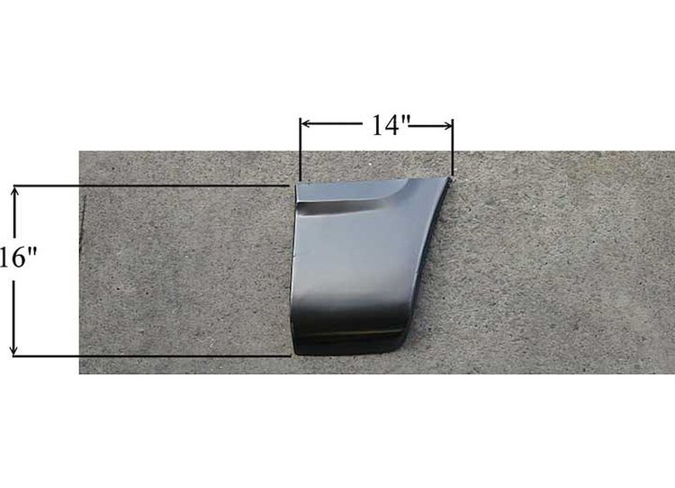 SHE326-36L Fender Patch Panel for 1972-1993 Dodge Trucks, Ramcharger, 1974-1981 Plymouth Trailduster