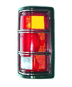 RH T.L. W/ BLK HSNG CHR LENS TRIM DODGE P/U/RAMCHARGER 81-12/01/87