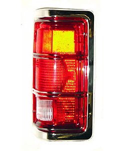 RH T.L. W/ CHR HSNG CHR LENS TRIM DODGE P/U/RAMCHARGER 81-12/01/87