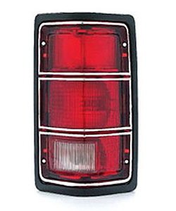 RH T.L. COMBINATION TYPE W/O SE PKG BLK HSNG W/ CHR LENS TRIM DAKOTA 87 TO 11/02/87
