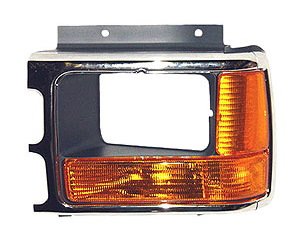 LH H.L. DR W/ LENS W/O AERO PKG CHR/BLK/DR GRY DAKOTA 91-96 USES SEALED BE AM TYPE H.L.