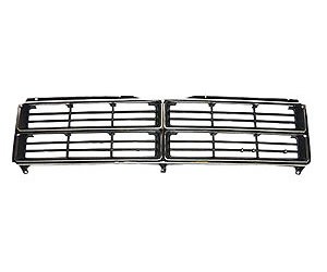 GRILLE CHR/SIL/BLK DAKOTA 87-90