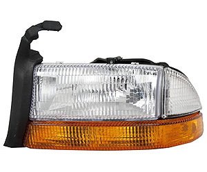 LH H.L. ASSY COMBINATION TYPE W/ PARK/SIG LAMP DAKOTA 97 DURANGO TO 08/18/ 97
