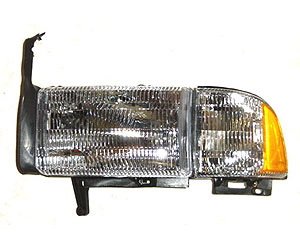 LH H.L. ASSY COMBINATION TYPE W/ PARK LAMP OLD STYLE DODGE P/U W/ SPORT PKG 94-98 W/O SPORT PKG R1500 94-01 R2500/3500 94-02