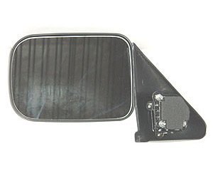 LH DOOR MIRROR MAN NON-HTD TEXT BLK FLDG W/O TOW 6x9 OLD STYLE DODGE P/U 94 -97