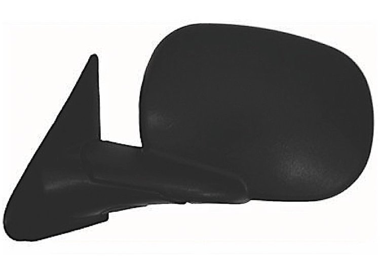 LH DOOR MIRROR PWR HTD TEXT BLK FLDG W/O TOW 6x9 OLD STYLE DODGE P/U R1500 98-01 R2500/3500 98-02