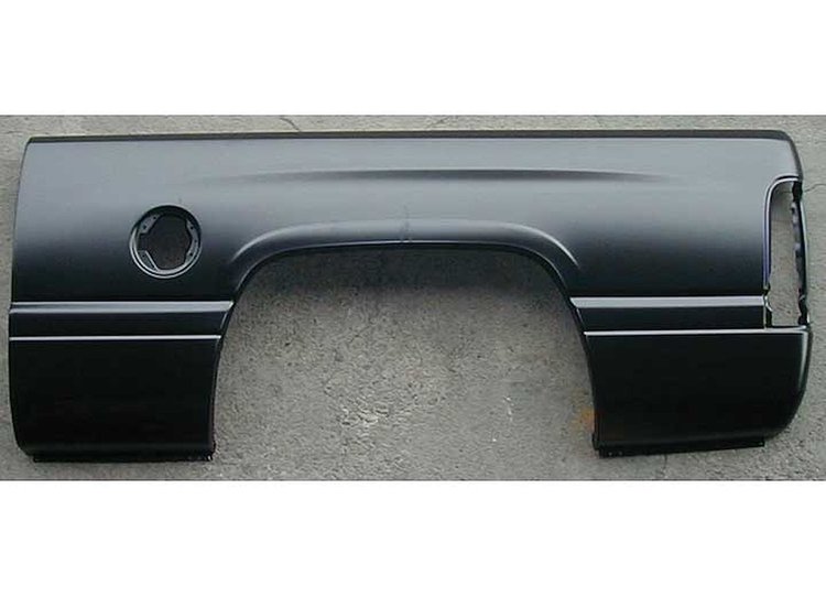 LH BOXSIDE SKIN W/ SINGLE RR WHEEL 6 FT BOX OLD STYLE DODGE P/U R1500 94-01 R2500/3500 94-02