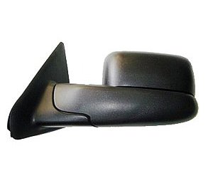 LH RR VIEW MIRROR PWR W/ TOW PKG NEW STYLE DODGE P/U R1500 02-07 R2500/350 0 03-07 HEATED