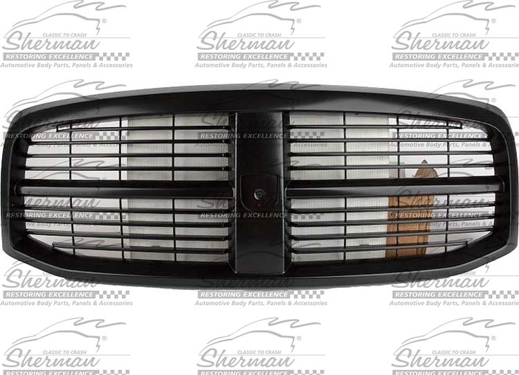GRILLE BLK DODGE P/U 06-09