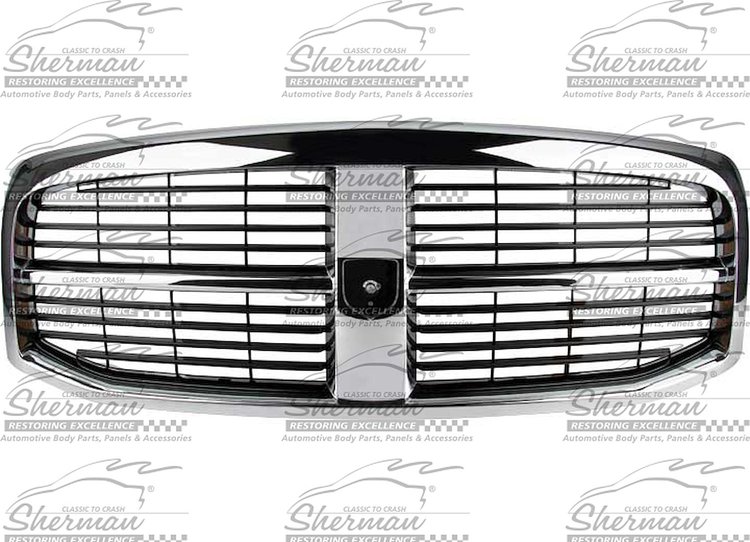 GRILLE CHR/BLK DODGE P/U 06-09 OE EMBLEM - 5073290AB - WILL FIT