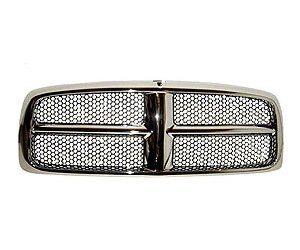 GRILLE ASSY CHR/BLK DODGE P/U 02-05