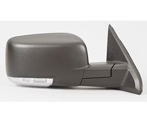 RH DR MIRROR PWR HEATED TEXT BLK FLDG W/ SIGNAL DODGE R1500 P/U 09-10