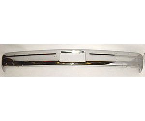 FT BUMPER W/O STRIP HOLES CHR DODGE/PLYMOUTH VAN 86-93