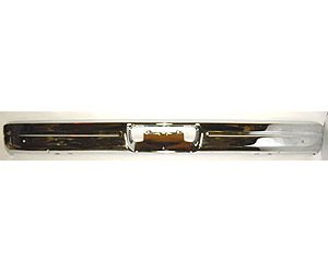 RR BUMPER W/O PAD HOLES CHR DODGE/PLYMOUTH VAN 86-93