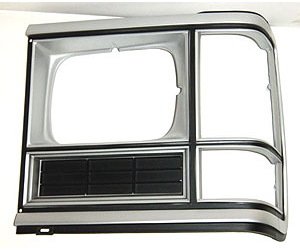 LH H.L. DOOR W/ SINGLE RECT H.L. SIL/BLK DODGE VAN 86-93
