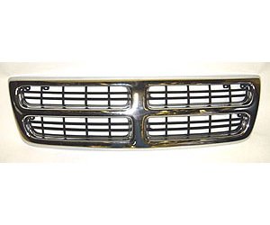 GRILLE CHR/BLK DODGE VAN 98-03