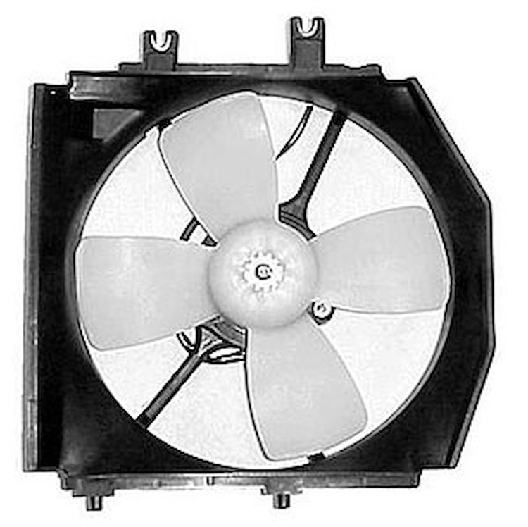 RAD COOLING FAN ASSY BLADE/MOTOR/SHROUD 323/PROTEGE 95-98