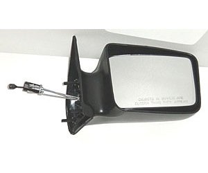 RH DOOR MIRROR MAN REM NON-HTD SMOOTH BLK NON-FLDG CARAVAN/VOYAGER/TOWN COU NTRY 84-90