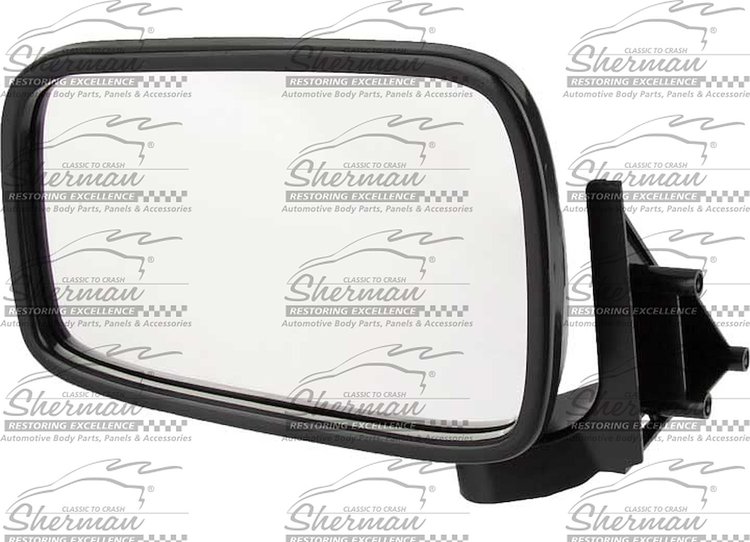 LH DOOR MIRROR MAN NON-HTD TEXT BLK FLDG MAZDA P/U 86-93