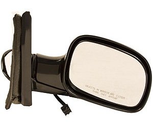 RH DOOR MIRROR PWR NON-HTD GLOSS BLK FLDG CARAVAN/VOYAGER/TOWN COUNTRY 01-0 7
