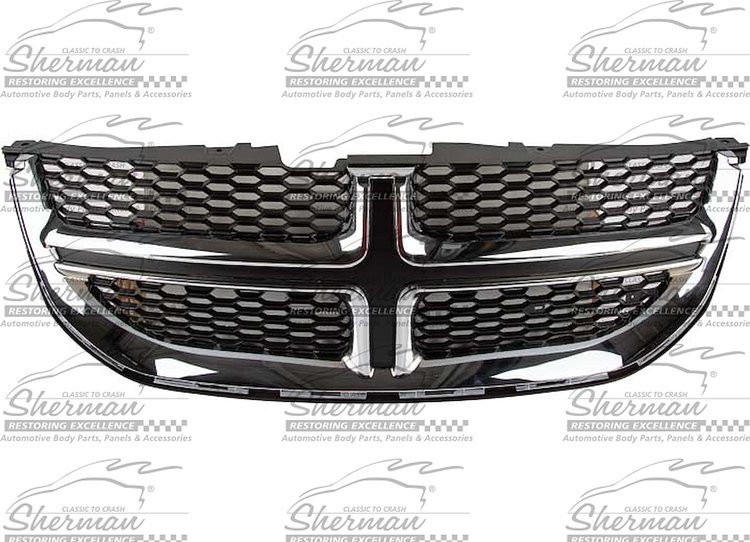 GRILLE ASY CHROME/BLACK D