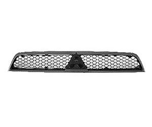 GRILLE MAT BLK W/ SIL/BLK FRAME LANCER 08-10