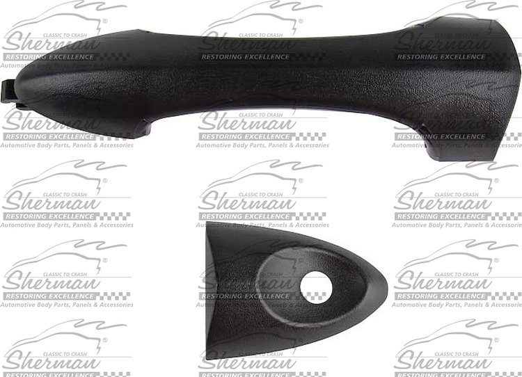 OUTR FT DR HDL UNIV BLK TEXTURED FOCUS 00-03 05-07 ALL MODELS W/O SVT 04