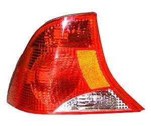 LH T.L. COMBINATION TYPE W/ 3 BULB LAMP W/ BLK HSNG FOCUS SDN 02-03