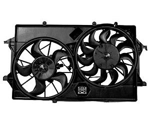 RAD COOLING FAN ASSY BLADE/MOTOR/SHROUD FOCUS 2.0L W/ A/C DOHC 2.3L 05- 07