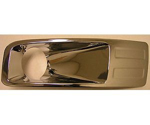 LH FT BUMPER CVR INSERT W/CHR BEZEL W/ FOG LAMP HOLE FUSION 06-09
