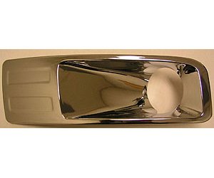 RH FT BUMPER CVR INSERT W/CHR BEZEL W/ FOG LAMP HOLE FUSION 06-09