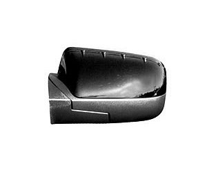 LH DOOR MIRROR PWR TEXT BLK W/GLOSS BLK CVR P W/MAN FLDG TAURUS 08-09