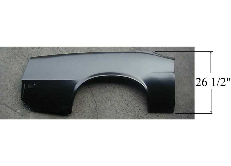 Quarter Panel Skin 1970 Mustang Hardtop/Convertible